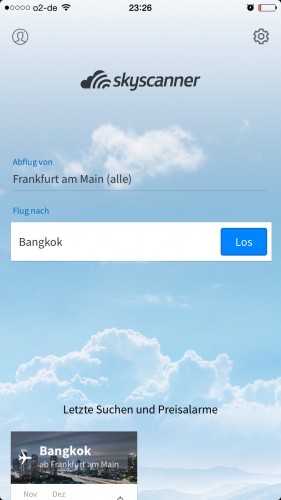 Flüge finden Skyscanner App