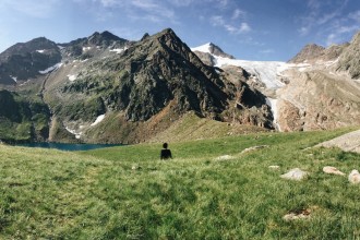 Stubaier Hoehenweg wandern Gruenauer See