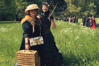 Besucher WGT Leipzig Viktorianisches Picknick Kostueme