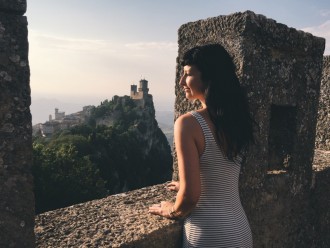 San Marino Ausblick Tuerme Altstadt