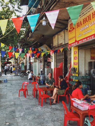 Hanoi Vietnam Strassenrestaurant