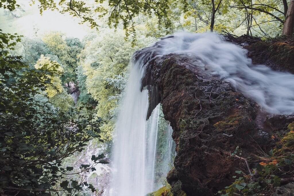 Bad Urach waterval hierboven