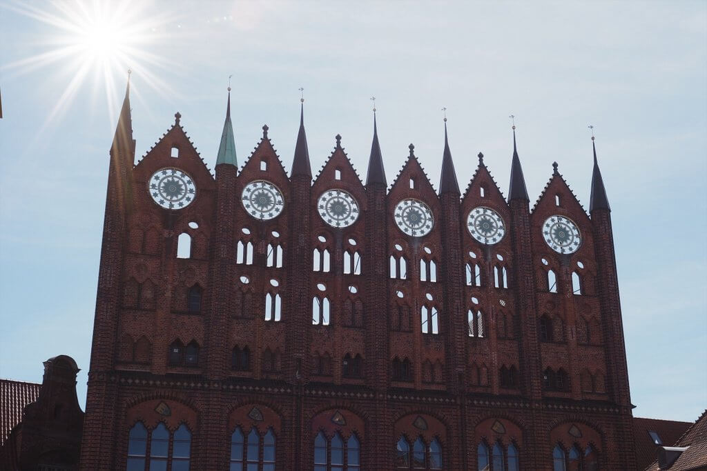 Stralsund stadhuis gevel
